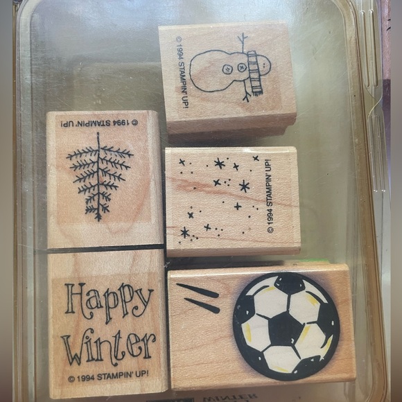 Stampin Up! Lot of 31 rubber stamps and 2 ink pads, 1990s and 2000s - Picture 2 of 12